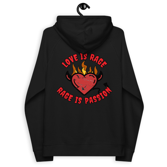 "Love is rage" Hoodie |